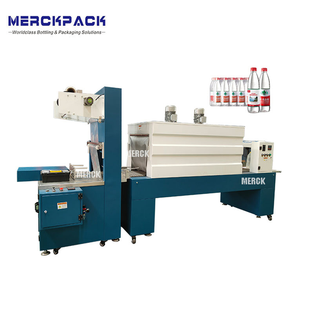 Semi Automatic Bottle Film Group Wrapper Heat Shrink Wrapping Packing Machine